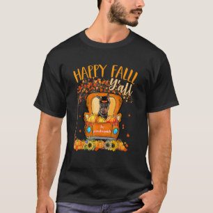 Camiseta Feliz Queda... Cachorro Doberman No Caminhão Pumpk