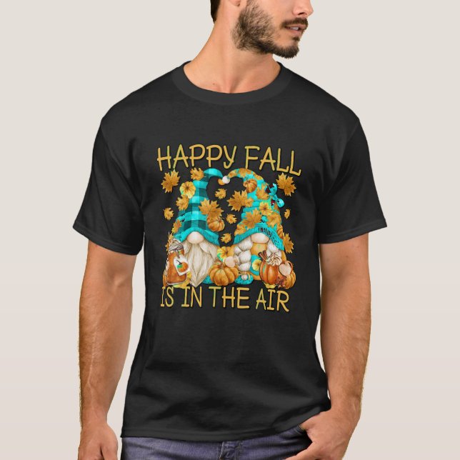 Camiseta Feliz Queda Dizendo Para As Mulheres Pumpkin Spice (Frente)