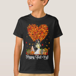 Camiseta Feliz Queda Todos Vocês Engraçados Shih Tzu Autumn