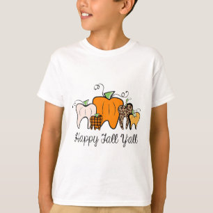 Camiseta Feliz Queda Todos Vocês Pumpkin Tooth Lepard Hallo
