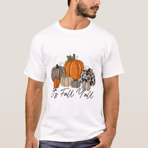 Camiseta Feliz Queda, Vocês Pumpkin Leopardo, Sua Queda, Ya