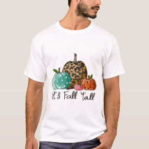 Camiseta Feliz Queda, Vocês Pumpkin Leopardo, Sua Queda, Ya