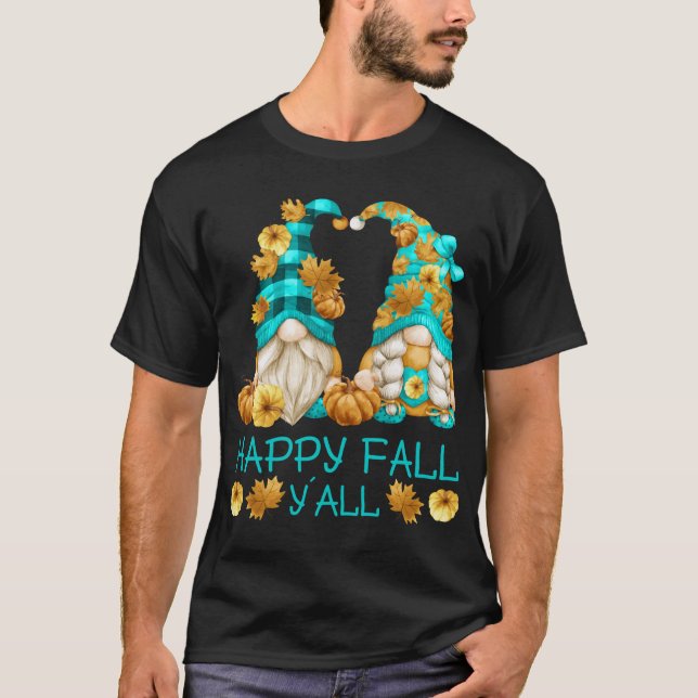 Camiseta Feliz Queda Vocês Todos Engraçados Leopard Pumpkin (Frente)