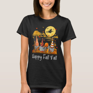 Camiseta Feliz Queda Vocês Todos Gnomo Amigo Pumpkin Autumn