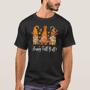 Camiseta Feliz Queda, vocês todos Gnomo Pumpkin Truck Obrig