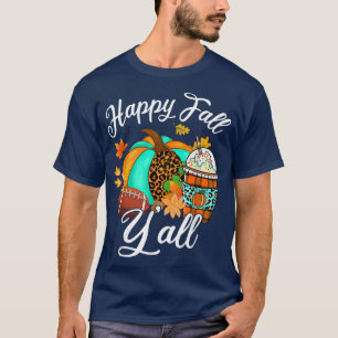 Camiseta Feliz Queda Vocês Todos Leopard Pumpkin Futebol En