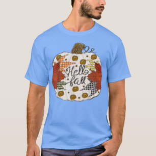 Camiseta Feliz Queda Yall Maple Leaf Pumpkin Autumn Tha