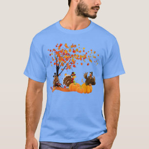 Camiseta Feliz Queda Yall Turquia Autumn Lover Pumpkins Obr