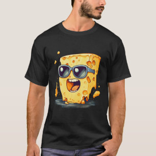 Camiseta Feliz Queijo Engraçado