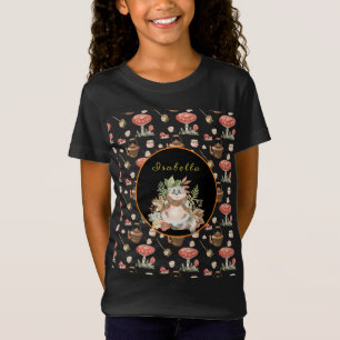 Camiseta Feliz Raccoon Personalize Texto e Cor