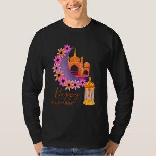 Camiseta Feliz Ramadã Kareem Dia de Festa Islâmica Crianças