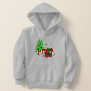Camiseta feliz rato de árvore de natal