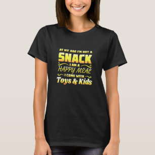 Camiseta Feliz Refeição Na Minha Idade Não Sou Um Invasor P