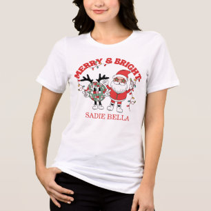 Camiseta Feliz Retroativa E Natal Brilho