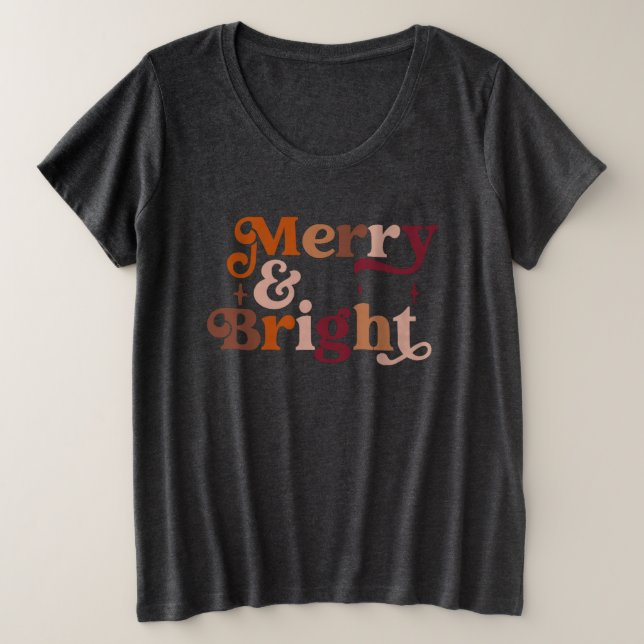 Camiseta Feliz retrorreflectora e Brilho (Frente do Design)