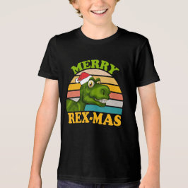 Camiseta Feliz Rex-mas Natal Dinossauro Cute Dino