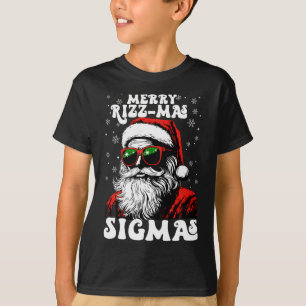 Camiseta Feliz Rizz Mas Sigmas Divertido Gen Alpha Natal Pa