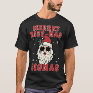 Camiseta Feliz Rizz Mas Sigmas Gen Alpha Médio Chri