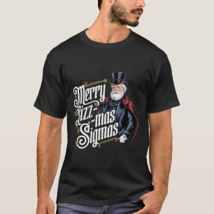 Camiseta Feliz Rizzmas Sigmas Funny Santa Claus Alpha Gen
