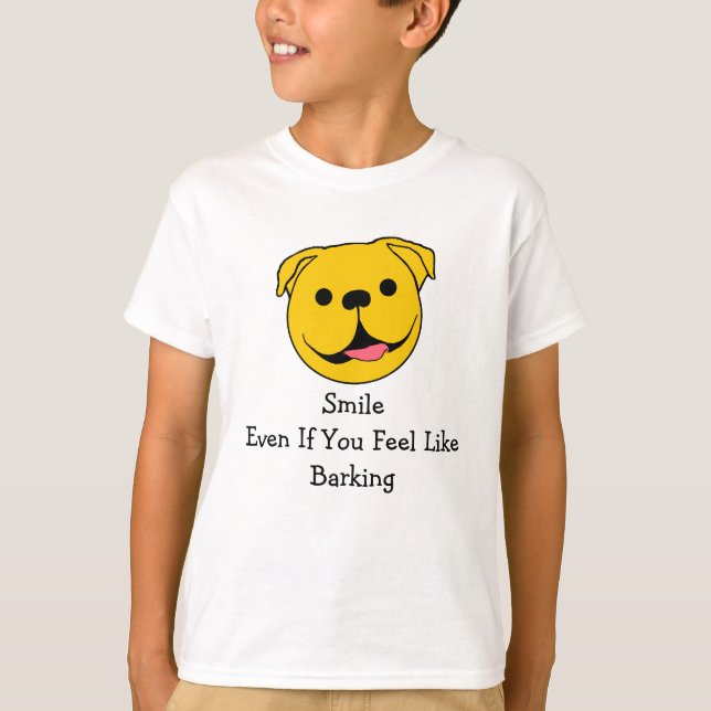Camiseta Feliz Rosto Cachorro (Frente)