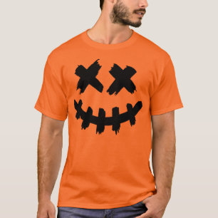 Camiseta Feliz Rosto de Horror de Halloween