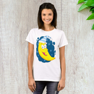 Camiseta Feliz rosto de lua
