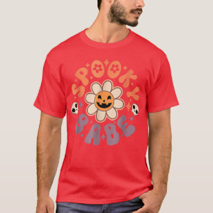 Camiseta Feliz Rosto Spooky Babe Spooky Season Halloween Gr