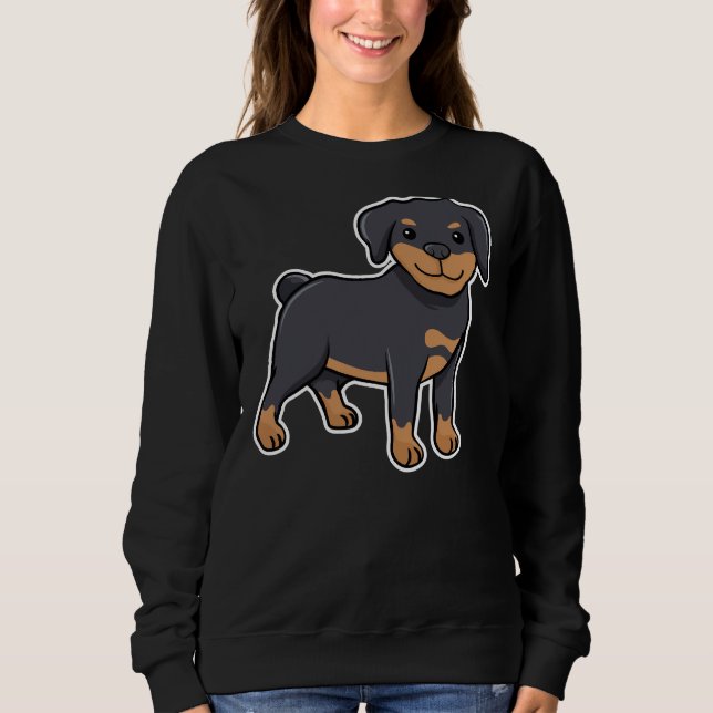 Camiseta Feliz Rottweiler 34 (Frente)