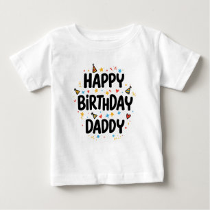 CAMISETA FELIZ ROUPAS DE PAI DE ANIVERSÁRIO