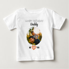 CAMISETA FELIZ ROUPAS PERSONALIZADAS DE PAI DE ANIVERSÁRIO