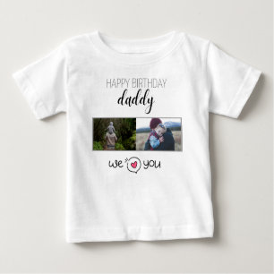 CAMISETA FELIZ ROUPAS PERSONALIZADAS DE PAI DE ANIVERSÁRIO