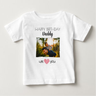 CAMISETA FELIZ ROUPAS PERSONALIZADAS DE PAI DE ANIVERSÁRIO