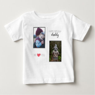 CAMISETA FELIZ ROUPAS PERSONALIZADAS DE PAI DE ANIVERSÁRIO