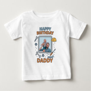 CAMISETA FELIZ ROUPAS PERSONALIZADAS DE PAI DE ANIVERSÁRIO