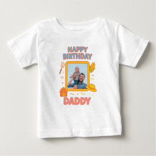 CAMISETA FELIZ ROUPAS PERSONALIZADAS DE PAI DE ANIVERSÁRIO