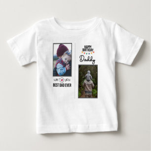 CAMISETA FELIZ ROUPAS PERSONALIZADAS DE PAI DE ANIVERSÁRIO