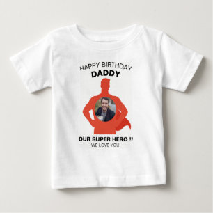CAMISETA FELIZ ROUPAS PERSONALIZADAS DE PAI DE ANIVERSÁRIO