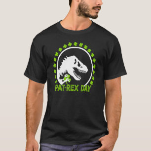 Camiseta Feliz Rua da Rua Rex Day Patrick Patrex Dinosaur