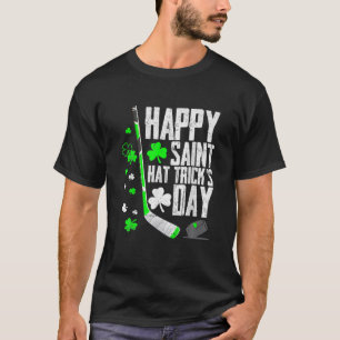 Camiseta Feliz Rua de Hóquei no Gelo do Dia do Chapéu de 