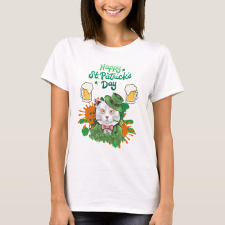 Camiseta Feliz Rua, Dia de Patrick, Gato