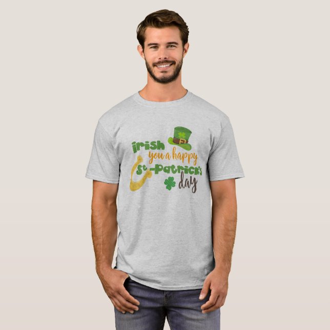 Camiseta Feliz Rua. Dia de Patrick Irlandês (Frente Completa)