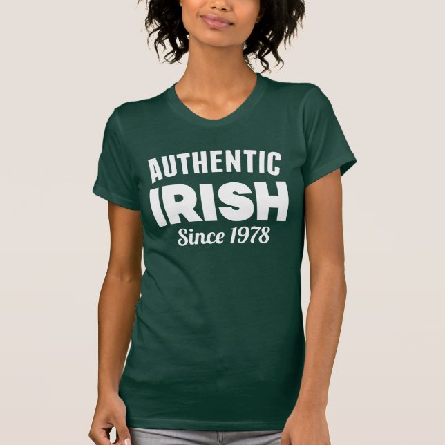 Camiseta Feliz Rua, Dia de Patrick | Irlandês Sortudo Desde (Frente)
