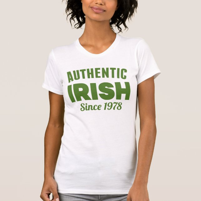 Camiseta Feliz Rua, Dia de Patrick | Irlandês Sortudo Desde (Frente)