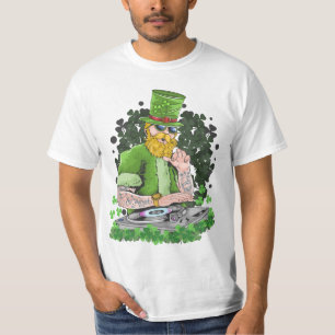 Camiseta Feliz Rua, Dia de Patrick   Leprechaun DJ