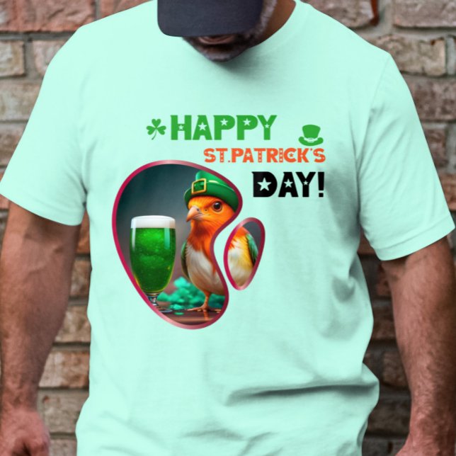 Camiseta Feliz Rua. Dia de Patrick! - Sorte e riso irlandes (Criador carregado)