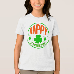 Camiseta Feliz Rua do Círculo do Dia de Patrick Design-6350