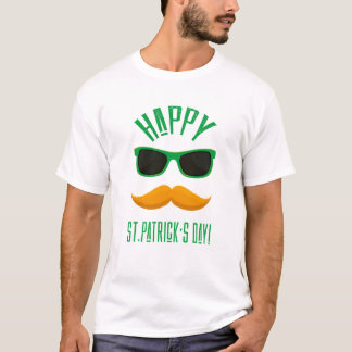 Camiseta Feliz Rua. Homens Engraçados do Dia de Patrick T -