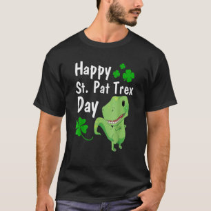 Camiseta Feliz Rua no Dia de Trex Rua de Dinossauro Dia de