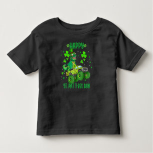 Camiseta Feliz Rua no Dia do Trex Dinossaur Toddler St Patr
