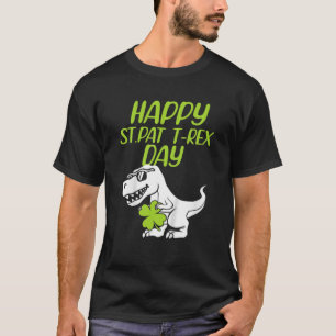 Camiseta Feliz Rua no Dia do Trex Patriches Toddler